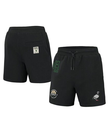 【送料無料】 ステイプル メンズ ハーフパンツ・ショーツ ボトムス Men's NBA x Black Milwaukee Bucks Home Team Shorts Black 【送料無料】 ステイプル メンズ ハーフパンツ・ショーツ ボトムス Men's NBA x Black Milwaukee Bucks Home Team Shorts Black