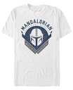 【送料無料】 フィフスサン メンズ Tシャツ トップス Star Wars The Mandalorian Warrior Emblem Short Sleeve Men's T-shirt White(4)