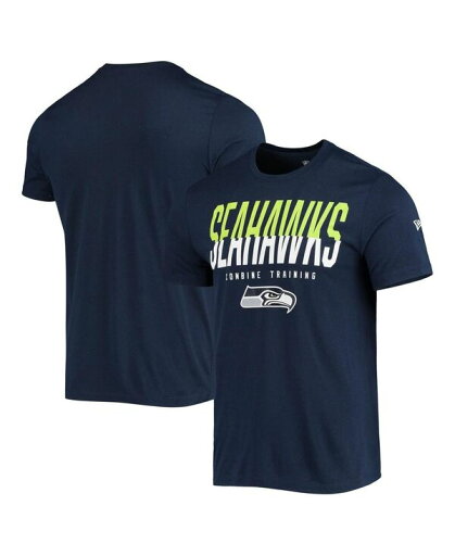 【送料無料】 ニューエラ メンズ Tシャツ トップス Men's College Navy Seattle Seahawks Combine Authentic Big Stage T-shirt Navy 【送料無料】 ニューエラ メンズ Tシャツ トップス Men's College Navy Seattle Seahawks Combine Authentic Big Stage T-shirt Navy