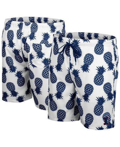 【送料無料】 コロシアム メンズ ハーフパンツ・ショーツ 水着 Men's White Illinois Fighting Illini Pineapples Swim Shorts White 【送料無料】 コロシアム メンズ ハーフパンツ・ショーツ 水着 Men's White Illinois Fighting Illini Pineapples Swim Shorts White