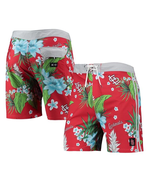 【送料無料】 ハーレー メンズ ハーフパンツ ショーツ 水着 Men 039 s x 039 47 Brand Red St. Louis Cardinals Phantom Tailgate Swim Shorts Red