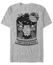 【送料無料】 フィフスサン メンズ Tシャツ トップス Star Wars Men 039 s Classic Forest Moon of Endor Ewok Terrarium Short Sleeve T-Shirt Gray