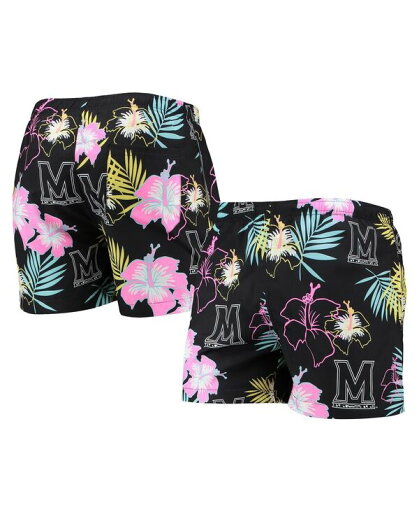 【送料無料】 フォコ メンズ ハーフパンツ・ショーツ 水着 Men's Black Maryland Terrapins Neon Floral Swim Trunks Black 【送料無料】 フォコ メンズ ハーフパンツ・ショーツ 水着 Men's Black Maryland Terrapins Neon Floral Swim Trunks Black