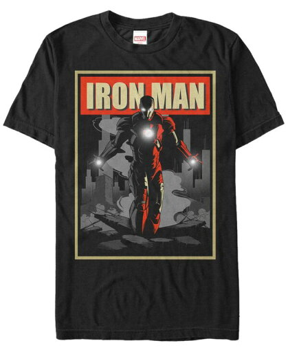 【送料無料】 フィフスサン メンズ Tシャツ トップス Marvel Men's Comic Collection Vintage Iron Man Poster Short Sleeve T-Shirt Black 【送料無料】 フィフスサン メンズ Tシャツ トップス Marvel Men's Comic Collection Vintage Iron Man Poster Short Sleeve T-Shirt Black