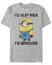 【送料無料】 フィフスサン メンズ Tシャツ トップス Minions Illumination Men's Despicable Me Painted I'll Clap Wen Impressed Short Sleeve T-Shirt Athletic H
