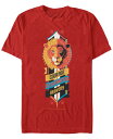 【送料無料】 フィフスサン メンズ Tシャツ トップス Harry Potter Men's Hogwarts Gryffindor Courage Determination Bravery Short Sleeve T-Shirt Red