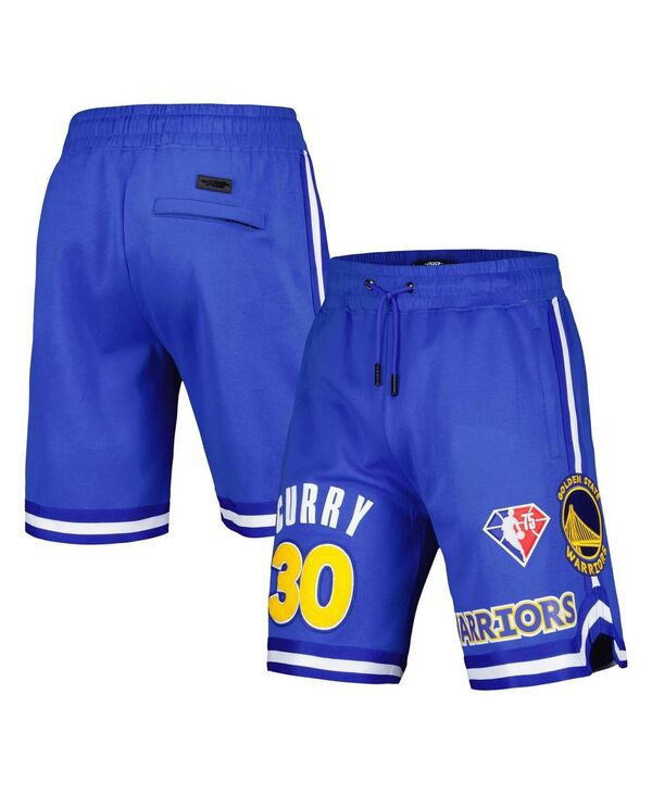̵ ץ  ϡեѥġ硼 ܥȥॹ Men's Stephen Curry Royal Golden State Warriors Player Name and Number Shorts Royal