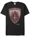 【送料無料】 フィフスサン メンズ Tシャツ トップス Marvel Men 039 s Guardians of the Galaxy Vol. 2 Drax Guardians Shield Short Sleeve T-Shirt Black