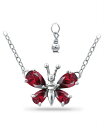 yz W[j xj[j fB[X lbNXE`[J[Ey_ggbv ANZT[ Lab Grown Ruby Butterfly Necklace Ruby