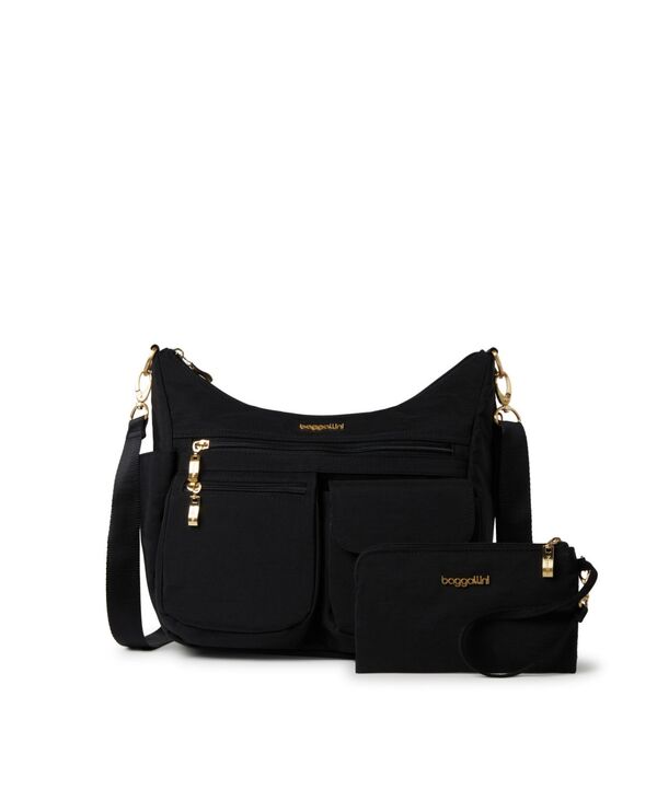 【送料無料】 バッガリーニ レディース ハンドバッグ バッグ Women 039 s Modern Everywhere Bag Set 2 Piece Black with Gold Hardware