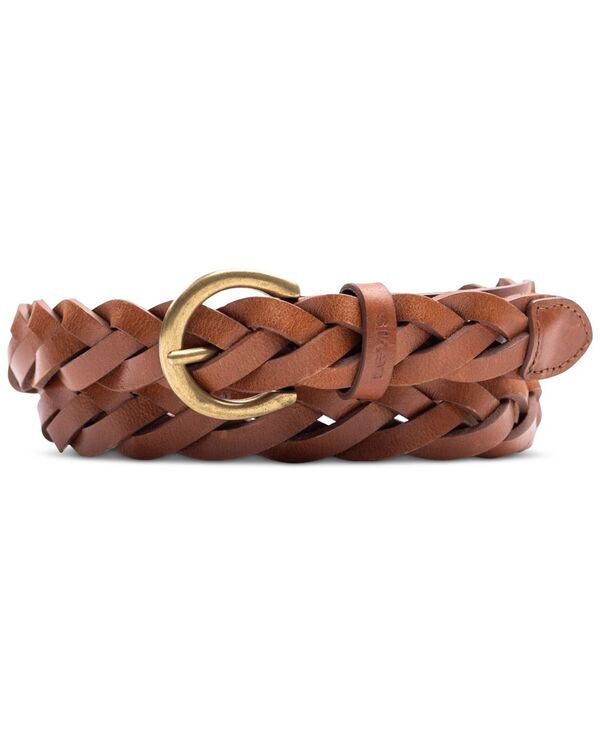 リーバイス 【送料無料】 リーバイス レディース ベルト アクセサリー Women's Braided Leather Skinny Belt Tan