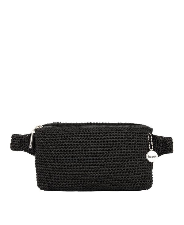  ザサック レディース ボディバッグ・ウエストポーチ バッグ Caraway Crochet Small Belt Bag Black