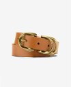 【送料無料】 コールハーン レディース ベルト アクセサリー Women's Genuine Leather Sculptured Harness Buckle Belt Tan