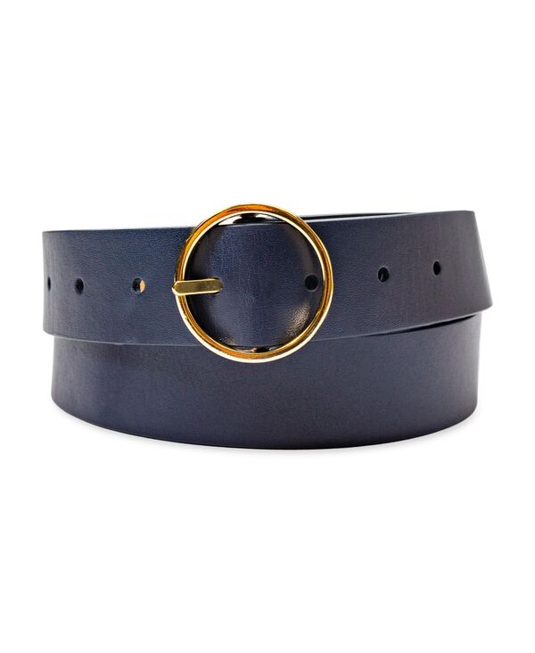 【送料無料】 コールハーン レディース ベルト アクセサリー Women's Two-In-One Center Bar Reversible Genuine Leather Belt Navy Beige