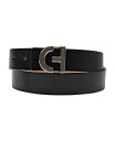 【送料無料】 コールハーン レディース ベルト アクセサリー Women's Signature CH Plaque Buckle Belt Black