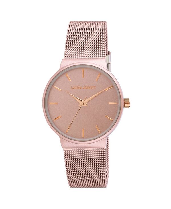 【送料無料】 ローラアシュレイ レディース 腕時計 アクセサリー Ladies' Pink Minimalist Mesh Band Watch Pink