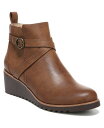 【送料無料】 ライフストライド レディース ブーツ・レインブーツ シューズ Zinfandel Booties Whiskey Brown Faux Leather