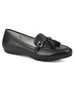 【送料無料】 クリフバイホワイトマウンテン レディース スリッポン・ローファー シューズ Women's Gush Strap Detail Loafer Black Smooth- Polyurethane