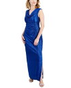 yz RlNebh fB[X s[X gbvX Petite Cowlneck Metallic Gown Royal