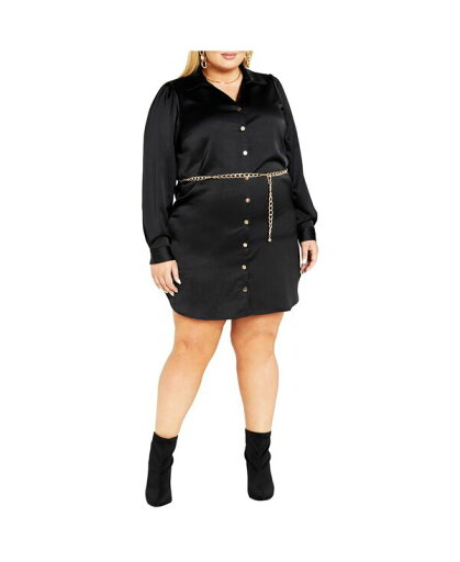 【送料無料】 シティーシック レディース ワンピース トップス Plus Size Faye Dress Black 【送料無料】 シティーシック レディース ワンピース トップス Plus Size Faye Dress Black