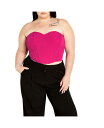 【送料無料】 シティーシック レディース シャツ トップス Plus Size Alexis Corset Top Lipstick pink