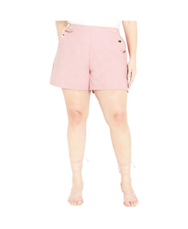 ̵ ƥå ǥ ϡեѥġ硼 ܥȥॹ Plus Size Maya Short Blush