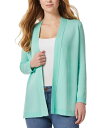  ジョーンズニューヨーク レディース ニット・セーター カーディガン アウター Women's Relaxed V-Neck Open Cardigan Seafoam