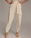 【送料無料】 ダナキャラン レディース カジュアルパンツ カーゴパンツ ボトムス Women's Belted Cargo Pants Cream
