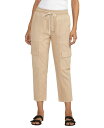 【送料無料】 ジャグ レディース カジュアルパンツ ボトムス Women's Textured Cargo Cropped Pants Humus