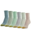 【送料無料】 ゴールドトゥ レディース 靴下 アンダーウェア Women's 6-Pack Casual Turn Cuff Socks Assorted(4)