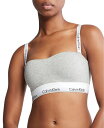 yz JoNC fB[X uW[ A_[EFA Calvin Klein Women's Modern Cotton Lightly Lined Bandeau Bra QF7628 Grey Heather