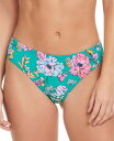 yz WFVJVv\ fB[X {gX̂  Women's Floral-Print Hipster Bikini Bottom Viridian