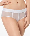 ダナ・キャラン 【送料無料】 ダナ キャラン ニューヨーク レディース パンツ アンダーウェア Sheers Mesh-Panel Hipster Underwear DK4942 White