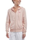 【送料無料】 リーボック レディース シャツ トップス Women 039 s French Terry Zip-Front Hoodie Possibly Pink