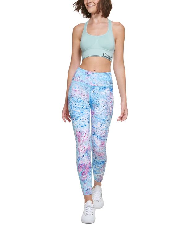 yz JoNC fB[X MX {gX Printed High-Rise 7/8 Leggings Marble Sea Level