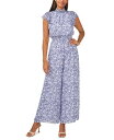 【送料無料】 ミスク レディース ジャンプスーツ トップス Women's Flutter-Sleeve Smocked-Waist Jumpsuit Whit...