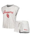 【送料無料】 コンセプツ スポーツ レディース ナイトウェア アンダーウェア Women's Cream Oklahoma Sooners Montana T-...