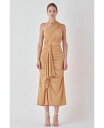 【送料無料】 エンドレスローズ レディース ワンピース トップス Women 039 s One Shoulder Midi Dress Tan