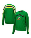 yz RVA fB[X p[J[EXEFbg AE^[ Women's Heathered Green Oregon Ducks Team Oversized Pullover Sweatshirt Heathered Green