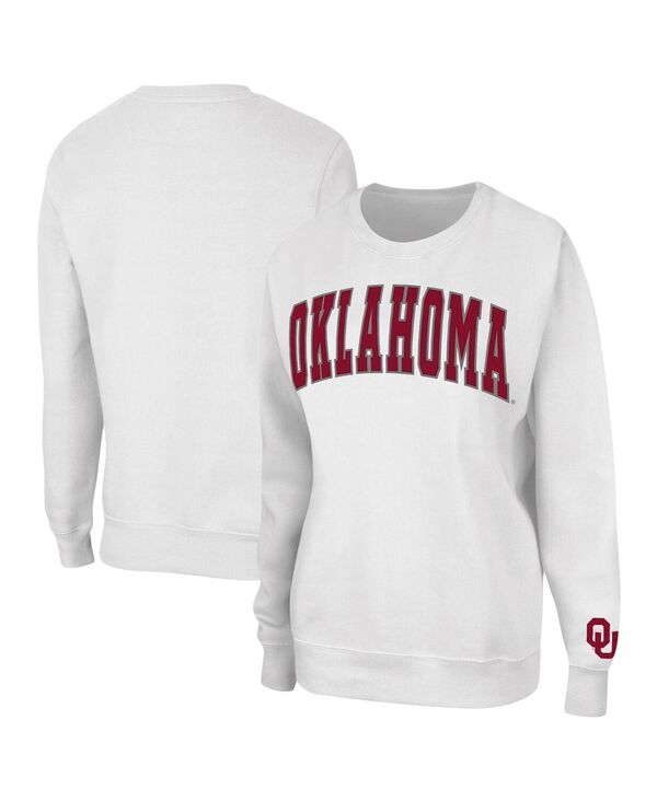  コロシアム レディース パーカー・スウェット アウター Women's White Oklahoma Sooners Campanile Pullover Sweatshirt White