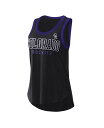 【送料無料】 ジースリー フォーハー バイ カール バンクス レディース タンクトップ トップス Women's Black Colorado Rockies Clubhouse Tank Top Black