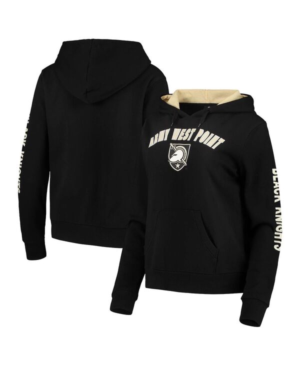 【送料無料】 コロシアム レディース パーカー スウェット フーディー アウター Women 039 s Black Army Black Knights Loud and Proud Pullover Hoodie Black