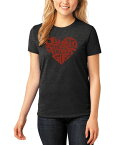 【送料無料】 エルエーポップアート レディース シャツ トップス Women's Premium Blend Word Art Just a Small Town Girl T-shirt Black