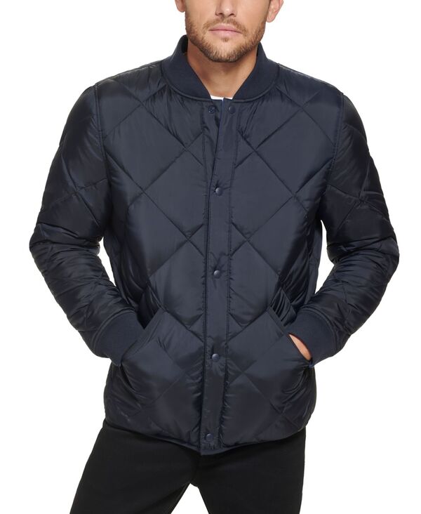 カルバン・クライン 【送料無料】 カルバンクライン メンズ ジャケット・ブルゾン アウター Men's Reversible Quilted Jacket True Navy