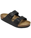 【送料無料】 ビルケンシュトック メンズ サンダル シューズ Men's Arizona Birko-Flor Saffiano Adjustable Slide Sandals from Finish Line Black