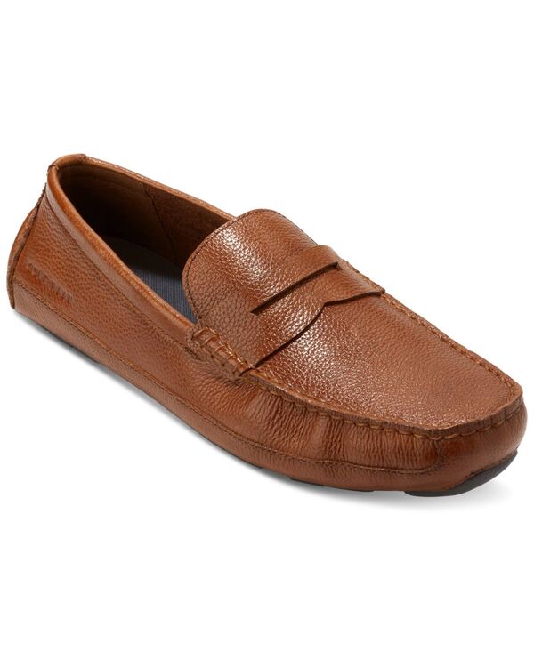 【送料無料】 コールハーン メンズ スリッポン・ローファー シューズ Men's Wyatt Slip-On Penny Drivers British Tan