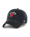 【送料無料】 47ブランド メンズ 帽子 アクセサリー Men's Black Miami Heat Classic Franchise Fitted Hat Black(4)
