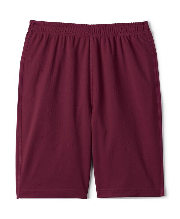 【送料無料】 ランズエンド メンズ ハーフパンツ・ショーツ ボトムス Men's School Uniform Mesh Gym Shorts Burgundy