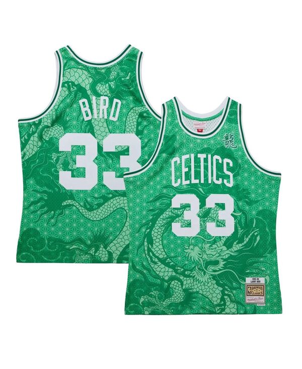  ミッチェル&ネス メンズ シャツ トップス Men's Larry Bird Kelly Green Boston Celtics 1985/86 Hardwood Classics Asian Heritage 6.0 Swingman Throwback Player Jersey Kelly Green