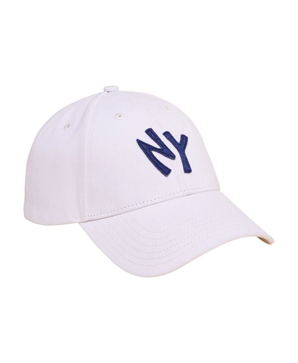 【送料無料】 コットンオン メンズ 帽子 アクセサリー Men's 6 Panel Ball Cap White NY